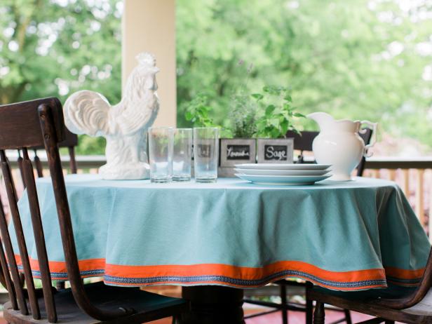 How to Make a Ready-Made Table Cloth Look Custom How to Make a Ready-Made Table Cloth Look Custom