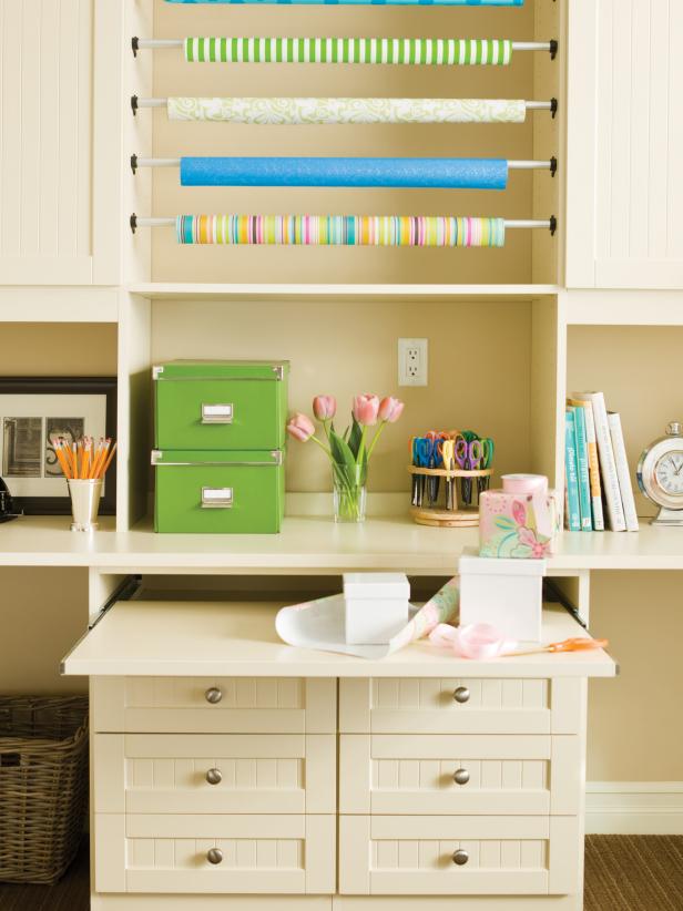 Craft Room With Cream-Colored Cabinetry Craft Room With Cream-Colored Cabinetry