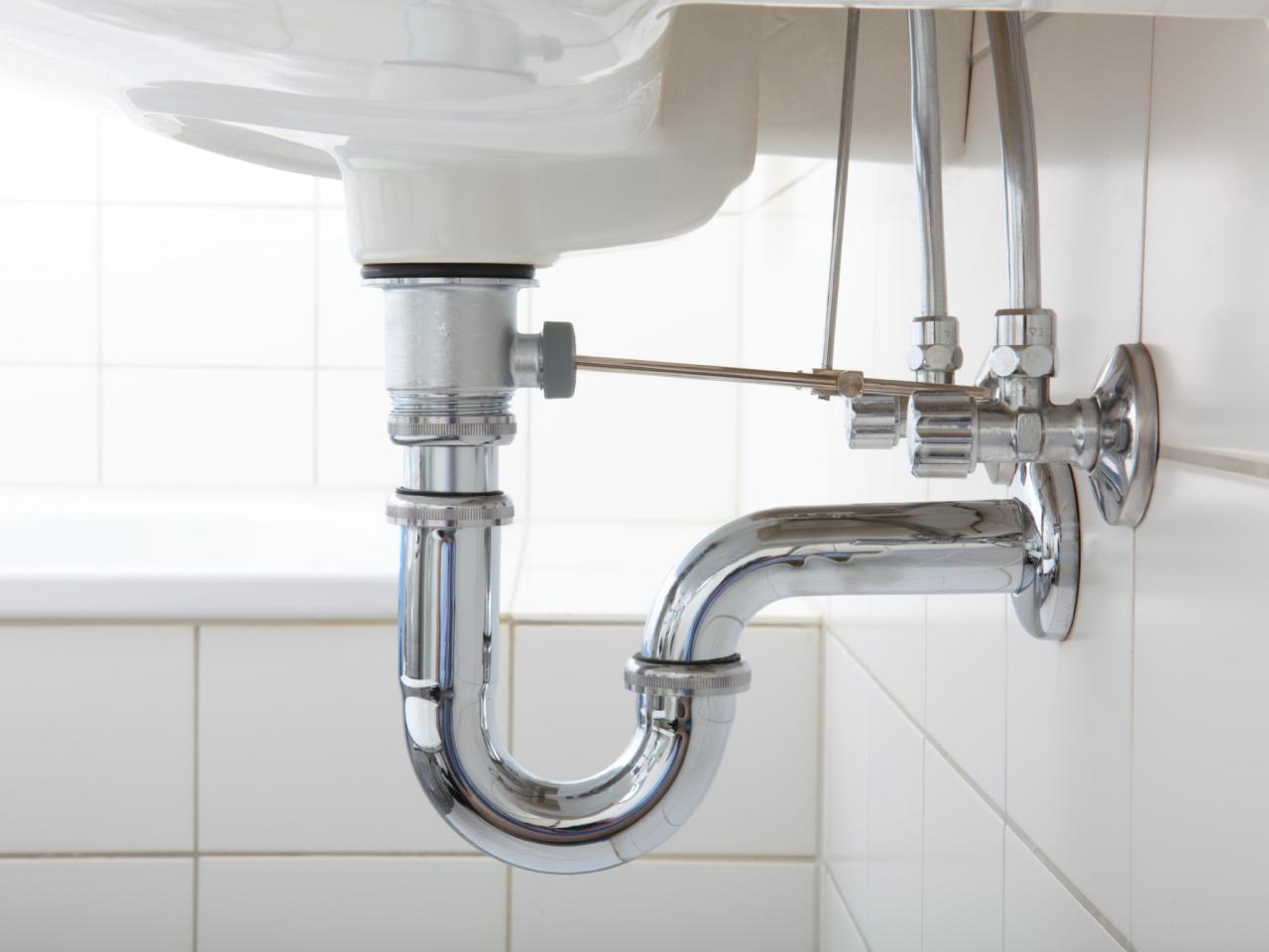 pipe for bathroom sink