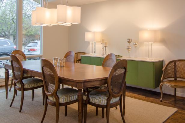 Dining Room Blends Traditional & Midcentury Modern Styles Dining Room Blends Traditional & Midcentury Modern Styles