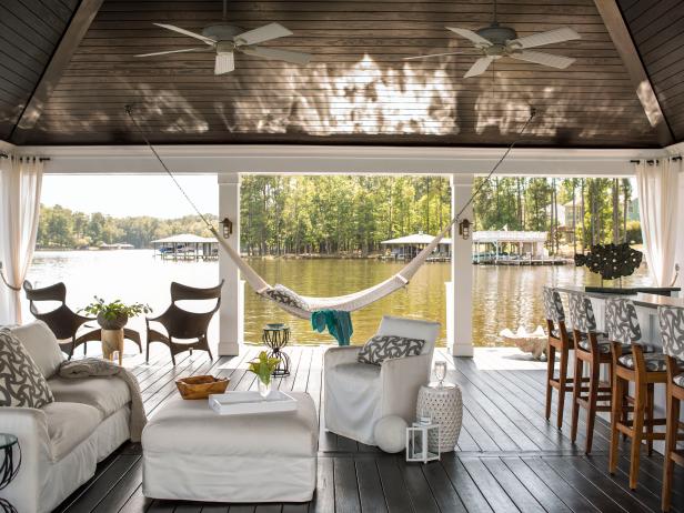 lake house deck