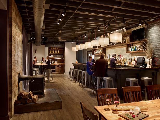 Drum Pendants Add Contemporary Flair to Urban Bar Drum Pendants Add Contemporary Flair to Urban Bar
