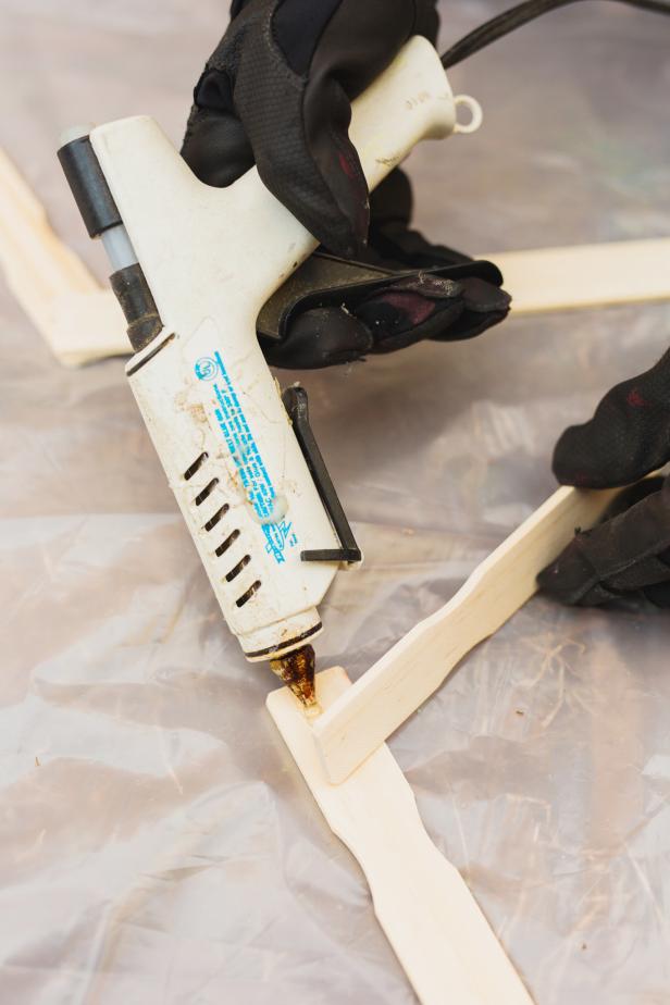 Step 2: Glue Stir Sticks Together Step 2: Glue Stir Sticks Together