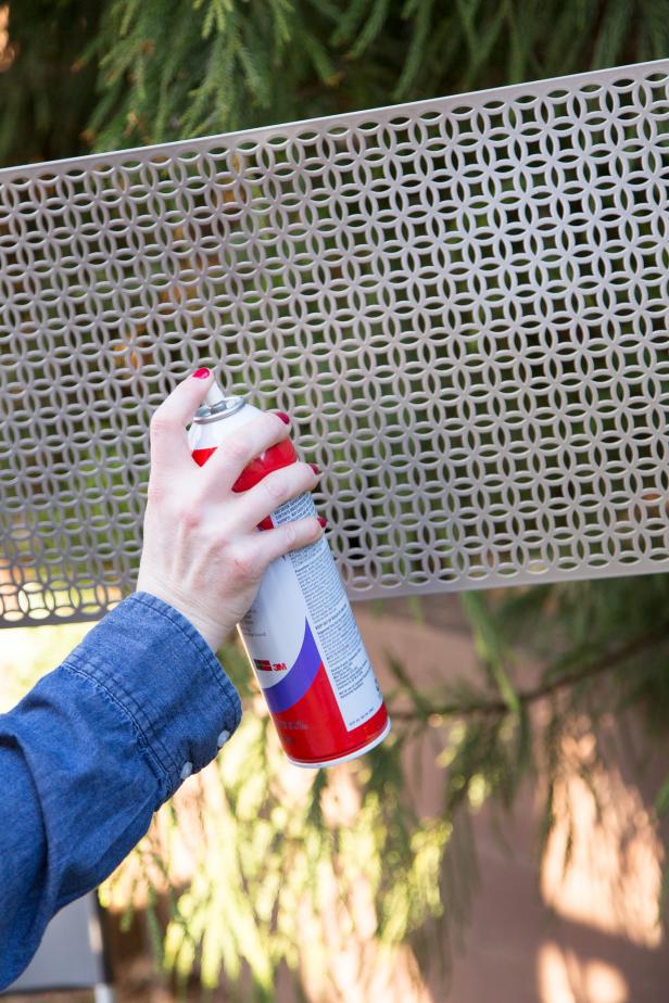 Step 1: Mist Panel With Spray Adhesive Step 1: Mist Panel With Spray Adhesive