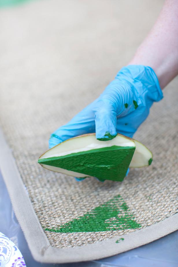 Step 3: Begin Stamping Rug Step 3: Begin Stamping Rug