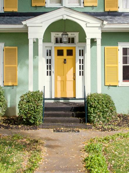 Portico and Landscaping