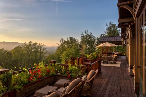 Back Deck With Mountain View Back Deck With Mountain View