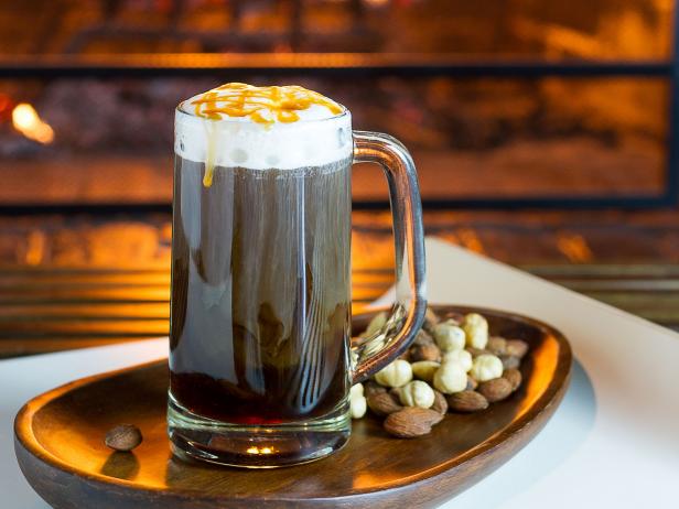 Beer Mug Full of Maple Nut Goodie Cocktail