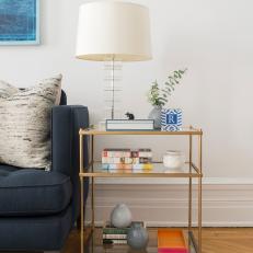 Chic Three-Tiered Side Table