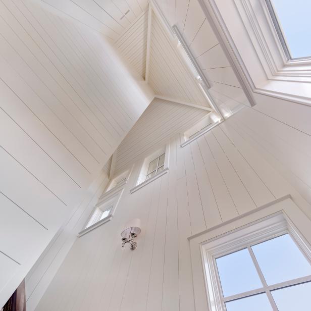 Floor-to-Ceiling Paneling in Bright White Floor-to-Ceiling Paneling in Bright White