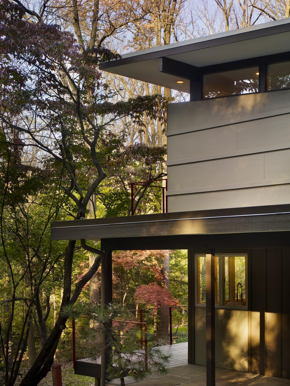 Simple Modern-Rustic Covered Porch Spacious Covered Porch