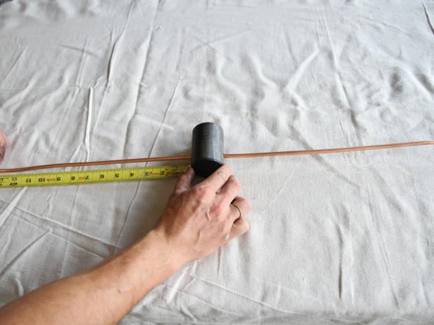 Measure to make sure the 30” pipe is centered inside the dowel.