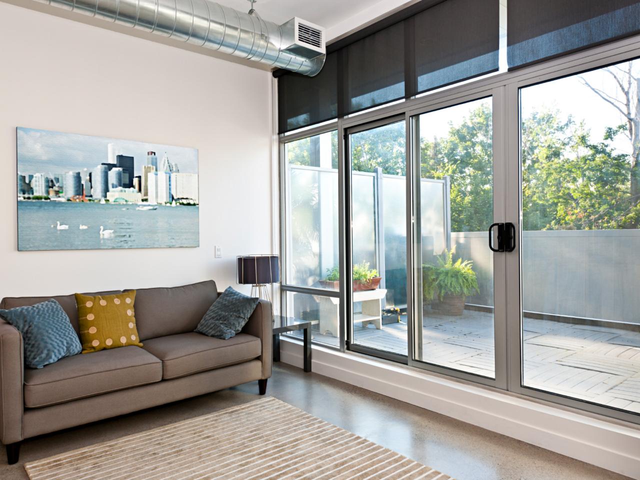 Decorating Living Room Around Sliding Glass Doors