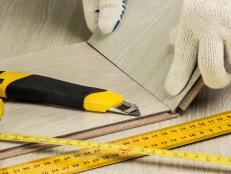 How to Install Snap-Together Laminate Flooring | how-tos | DIY