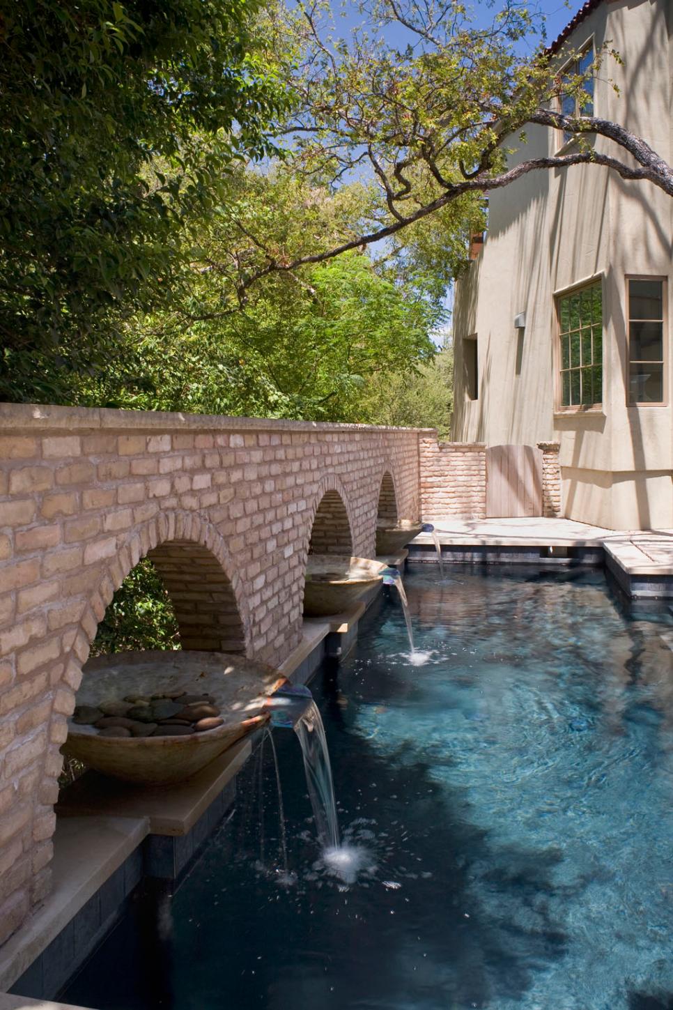 Waterfall Bowl in Pool Pool With Waterfall Bowls