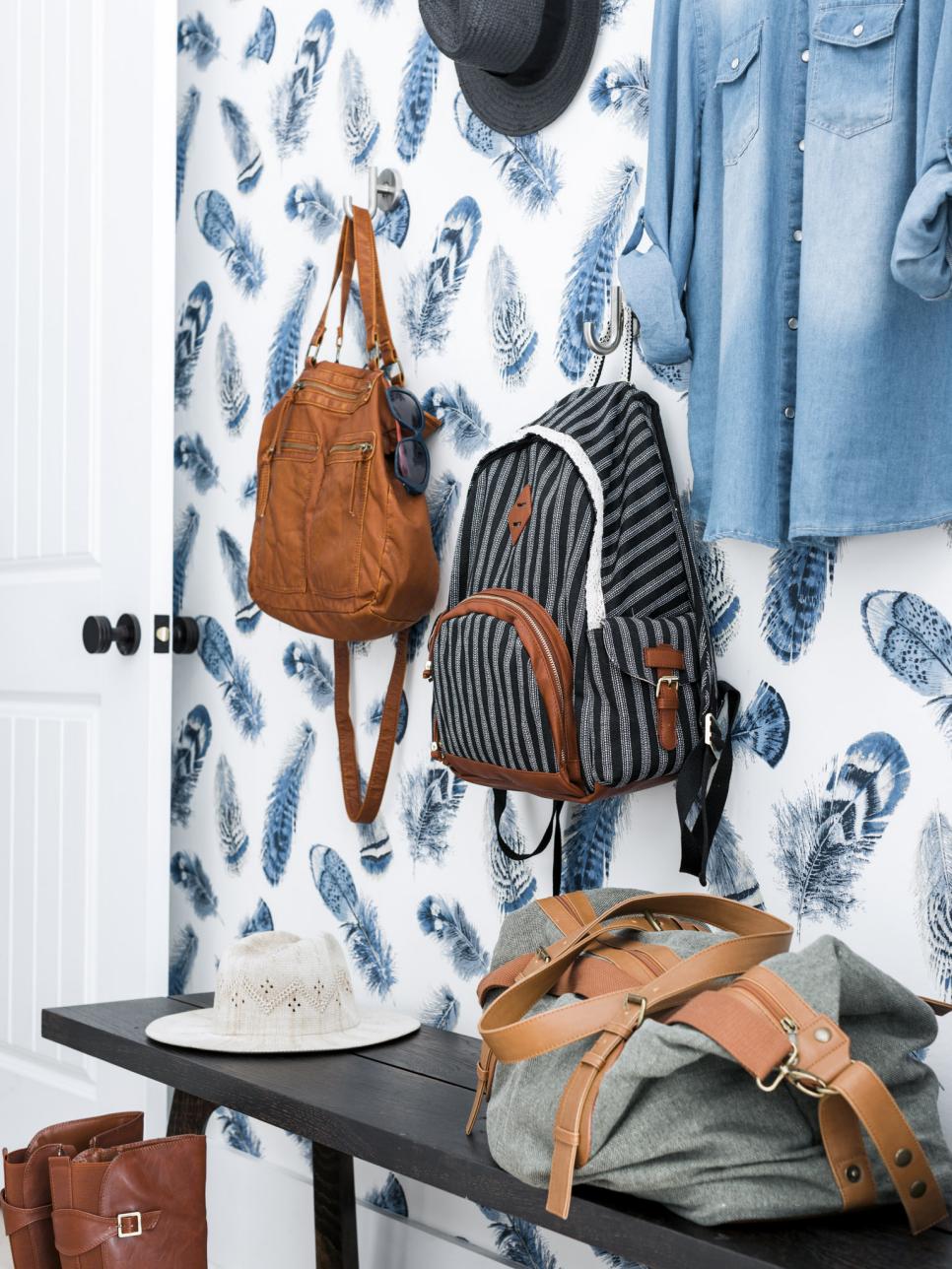 Wooden Bench HGTV Dream Home 2017: Integrated Mudroom With Bench in Laundry