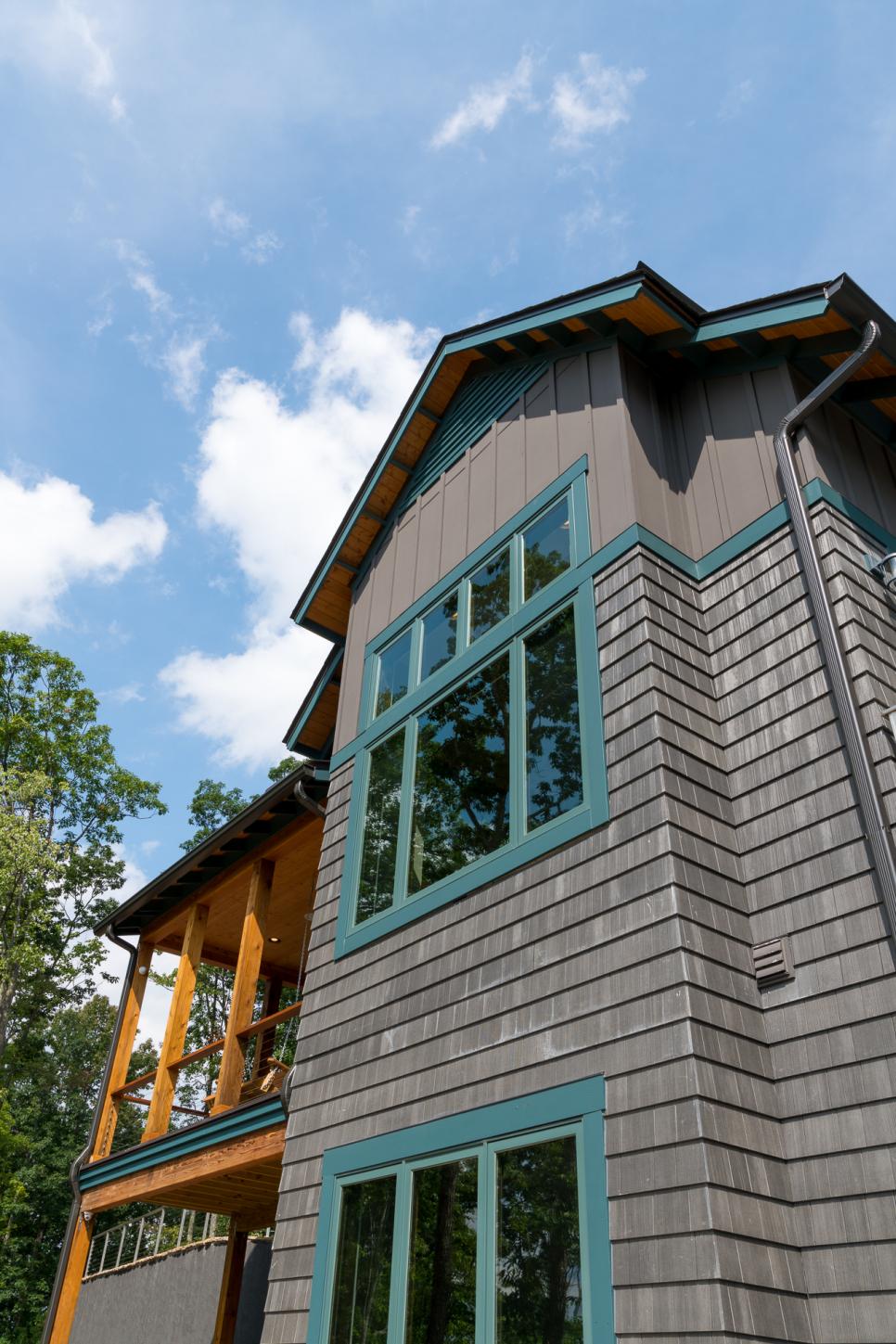 Exterior With Turquoise Trim Exterior With Blue Trim