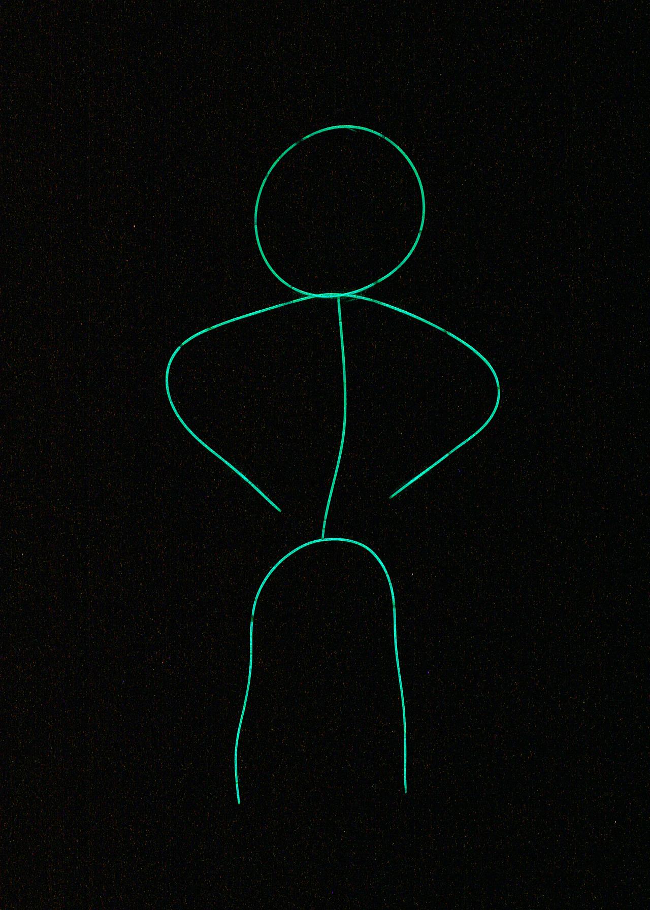 How to Make a GlowintheDark Stick Figure Costume HGTV