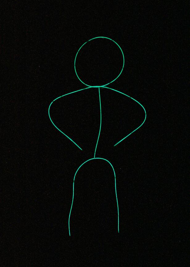 DIY Glow-in-the-Dark Stick Figure Costume DIY Glow-in-the-Dark Stick Figure Costume