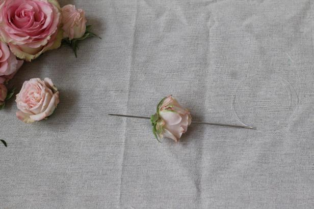DIY Rose Garland for Rose Themed Baby Shower DIY Rose Garland for Rose Themed Baby Shower