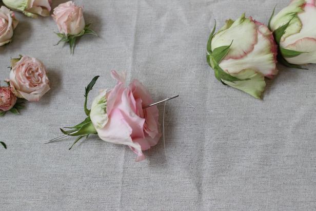 DIY Rose Garland for Rose Themed Baby Shower DIY Rose Garland for Rose Themed Baby Shower