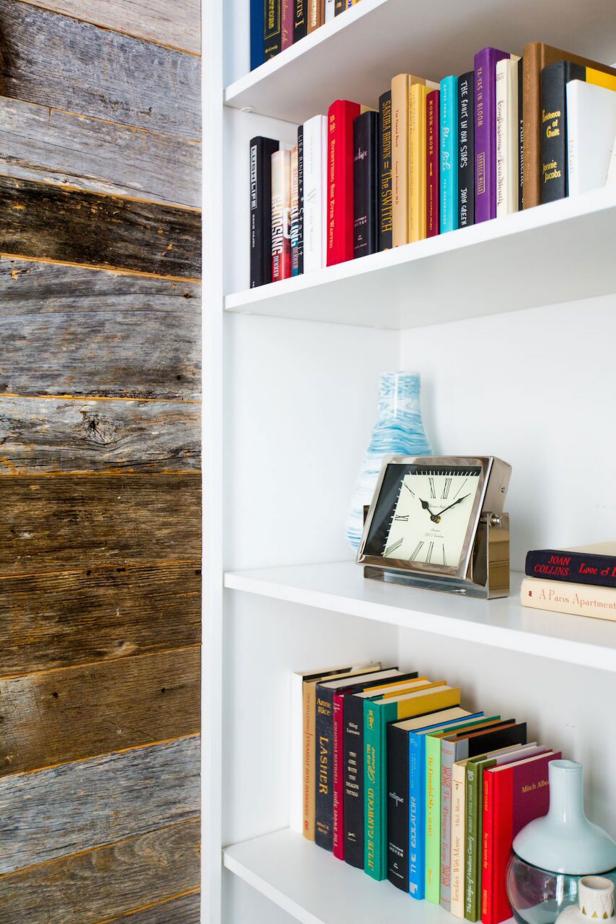 Sleek Shelves Pairs with Rustic Walls for a Modern Style Sleek Shelves Pairs with Rustic Walls for a Modern Style