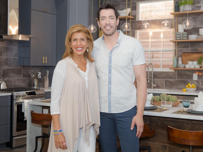 Guest judge Hoda Kotb inspects Drewâ  s kitchen, as seen on Brothers Take New Orleans. (action)