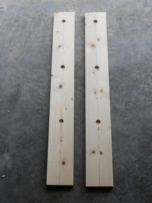DIY Coffee Bar: Bore Holes for Pipe DIY Coffee Bar: Bore Holes for Pipe