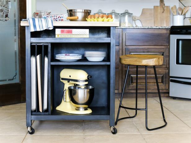 DIY Kitchen Island on Wheels DIY Kitchen Island on Wheels