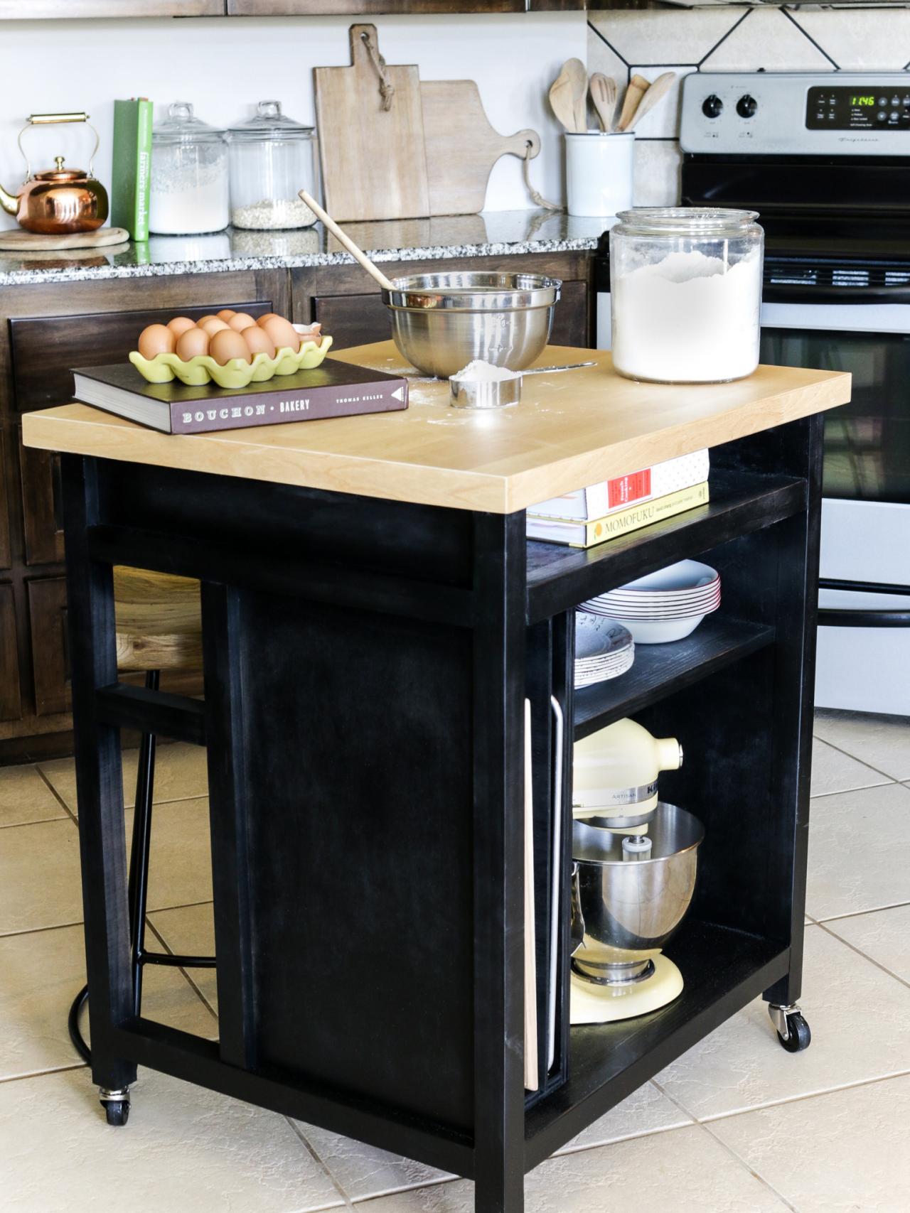 How to Build a DIY Kitchen Island on Wheels HGTV