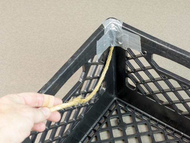 Create a Milk Crate Woven Stool