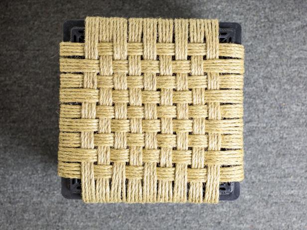 Create a Milk Crate Woven Stool