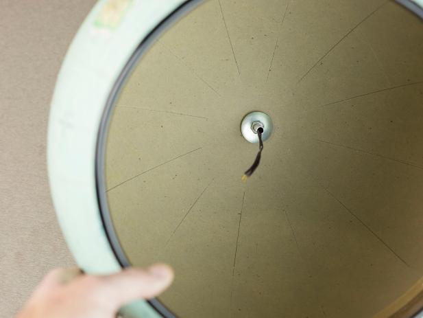 Create a hanging light from a vintage globe