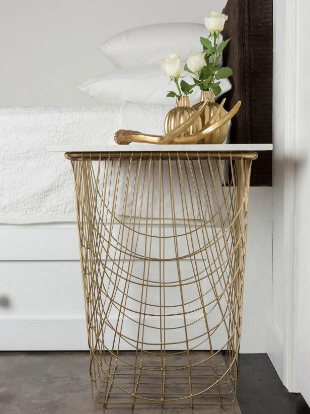 Wire Basket Table Wire Basket Table