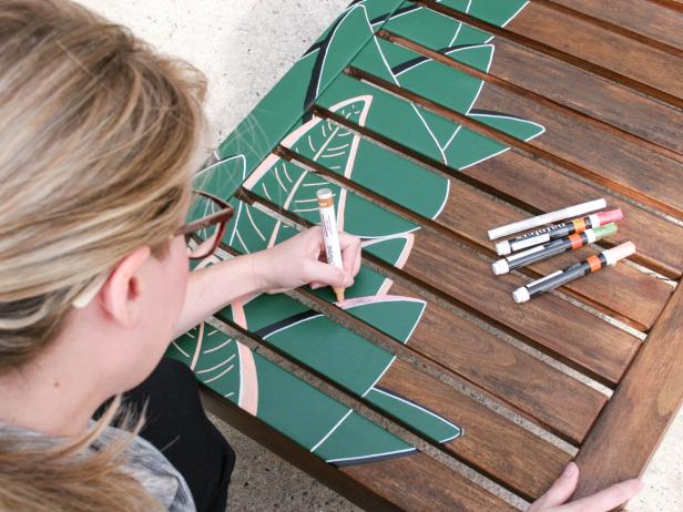 Outdoor Wood Chaise Longue Makeover: Add Detail Outdoor Wood Chaise Longue Makeover: Add Detail