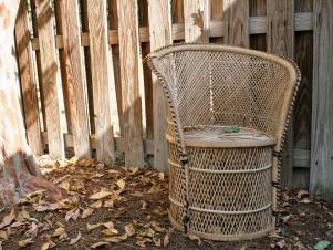Rattan Peacock Chair Makeover: Before Rattan Peacock Chair Makeover: Before