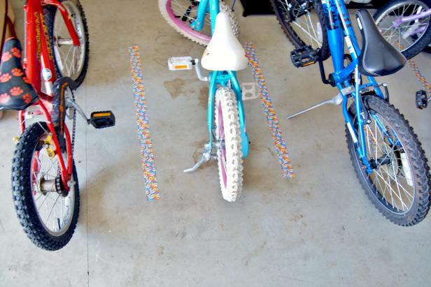 Bike Parking Lanes in Garage Bike Parking Lanes in Garage