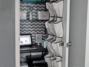 Tiny Closet Converted Into Home Office Tiny Closet Converted Into Home Office