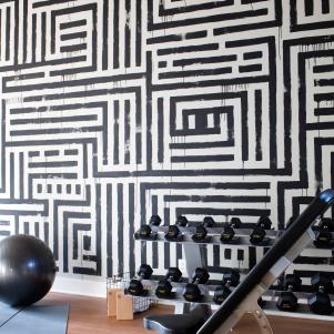 HGTV Smart Home 2016 Home Gym With Accent Wall