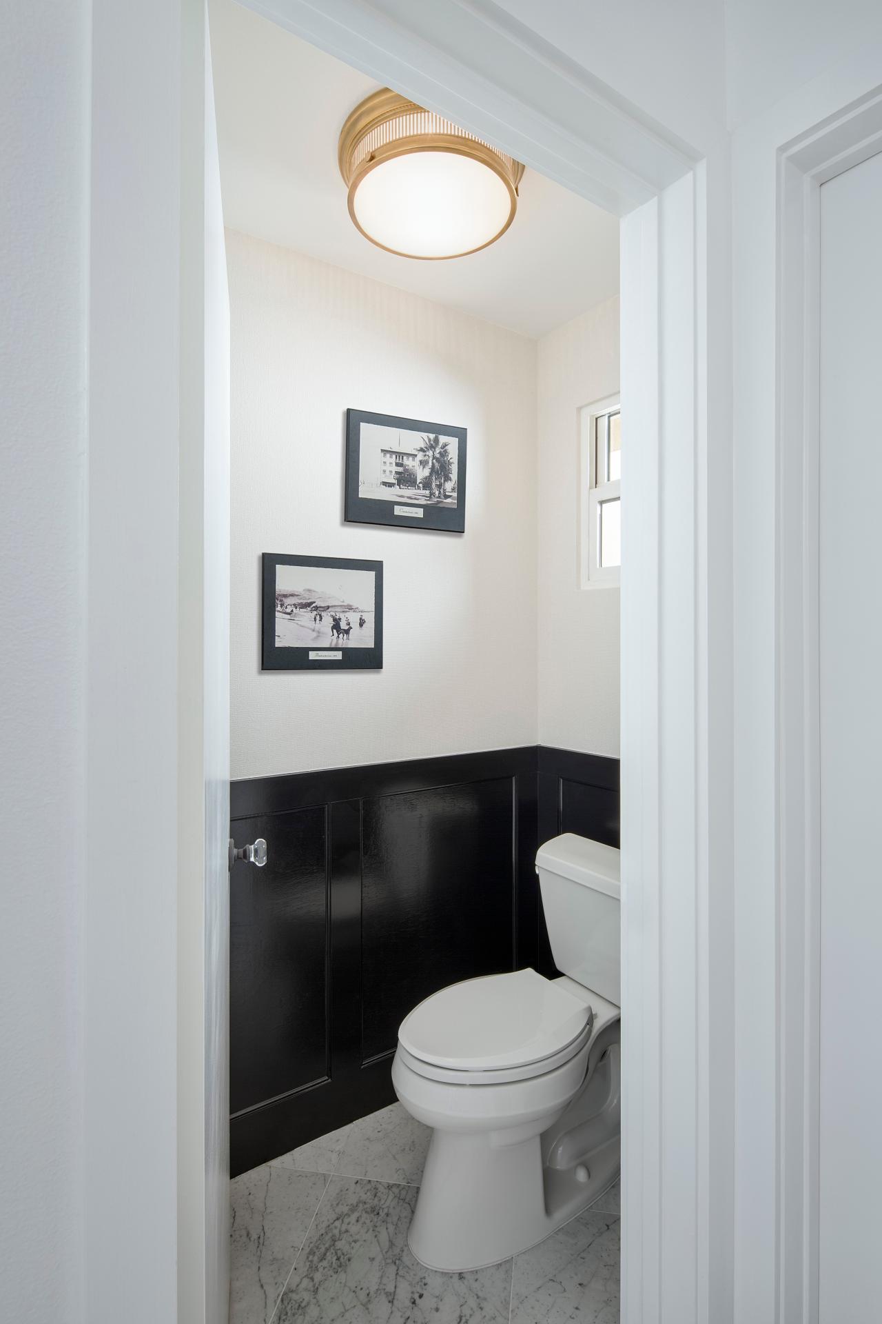 Black and White Powder Room Photos | HGTV