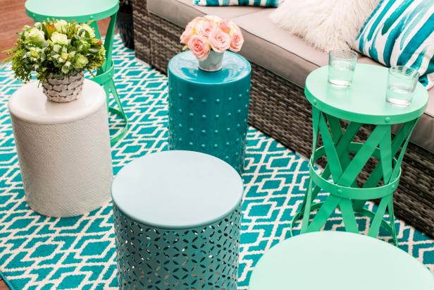 Easy Outdoor Dining With Occasional Tables HGTV Spring House 2016: Easy Outdoor Dining With Occasional Tables
