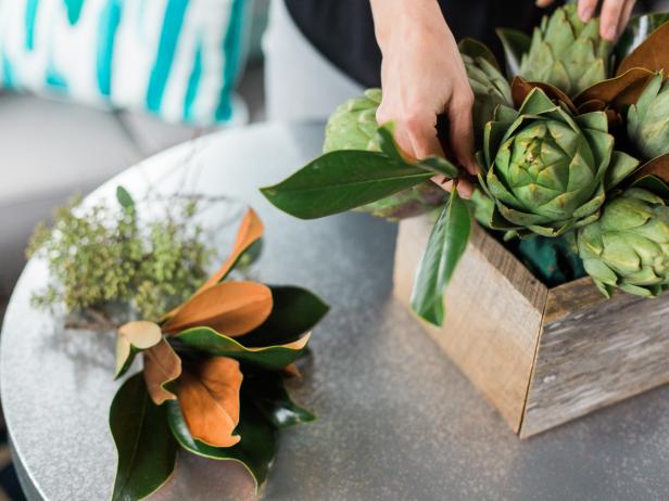Add Magnolia Leaves Add Magnolia Leaves