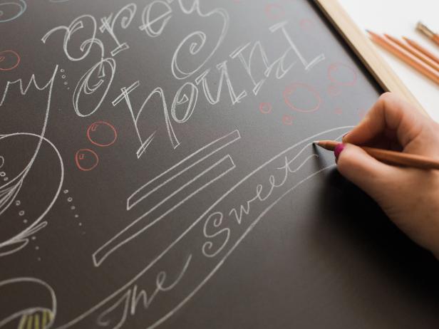 You don’t have to be a phenomenal artist to create a perfectly amazing chalkboard menu. Remember to mix up your writing style, sizes and colors.