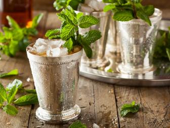 Mint Julep in Silver Cup