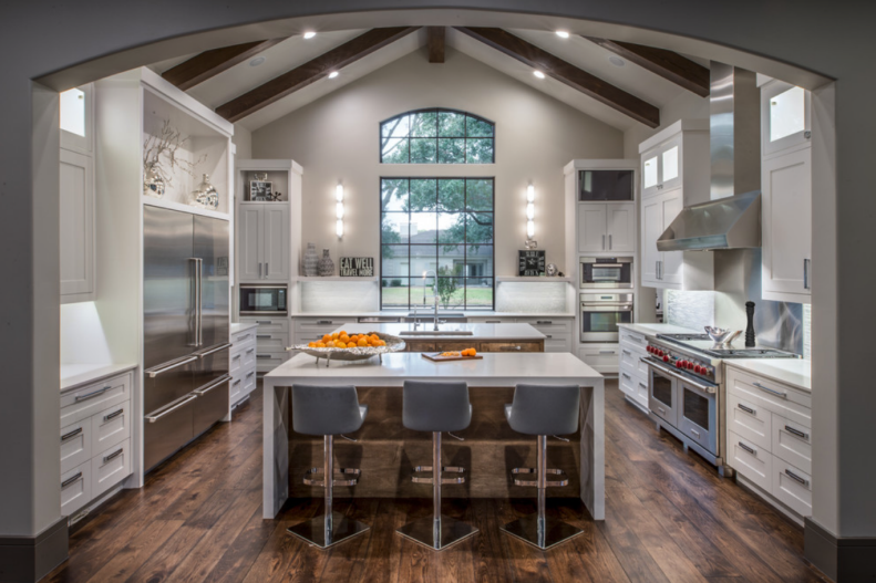Modern Kitchen With White Accents