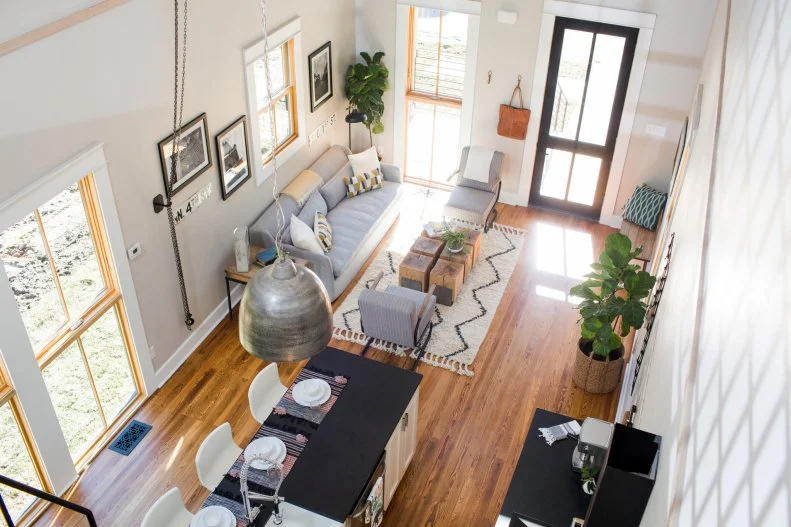 Living and Kitchen Area View From  Above