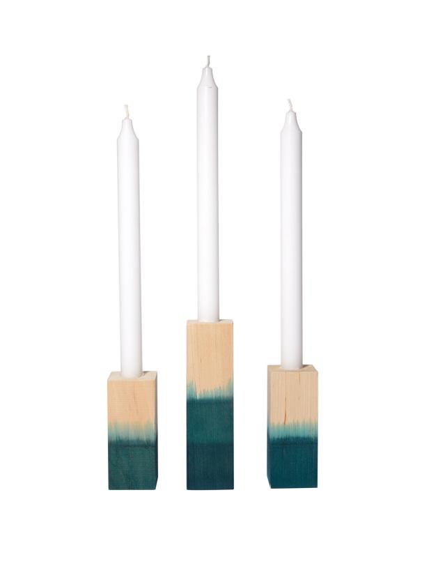 Blogger DIY Dyed Candlesticks Blogger DIY Dyed Candlesticks
