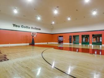 Orange Basketball Court