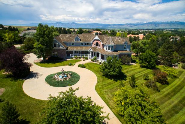 Bird's Eye View of Home and Driveway Bird's Eye View of Home and Driveway