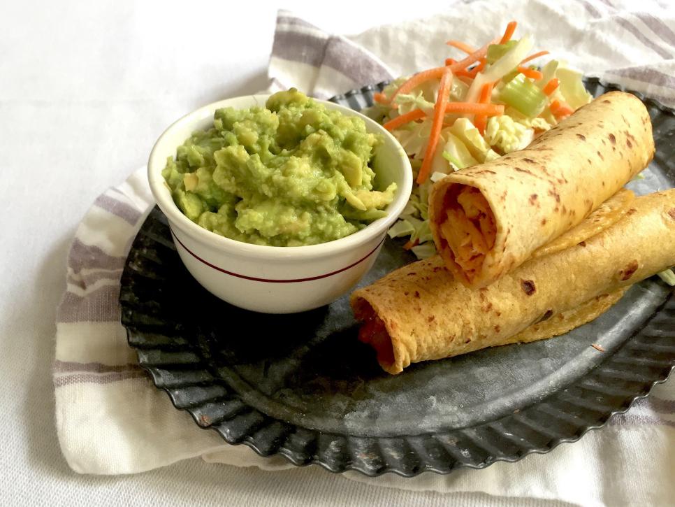 Oven-Baked Chicken Taquitos